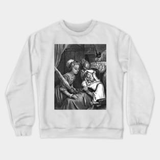 The Princess and the Spindle -Gustave Dore, Sleeping Beauty Crewneck Sweatshirt